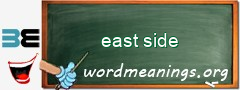 WordMeaning blackboard for east side